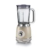 Ariete Mixeur en Verre Vintage 583, Blender Multifonctionnel avec 4 Lames, 4 Vitesses + Impulsion, Fonction Broyeur de Glace,