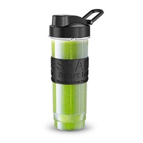 Bouteille Blender, 570 ml Bouteille Mixeur Smoothie Portable, Bouteille Plastique Tritan sans BPA, Bouteille Eau Sport Portab