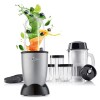 GOURMETmaxx Mr. Magic Mixer | Smoothie Maker avec paquet daccessoires XXL | 18 pièces | Blender avec couvercles anti-fuite p