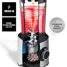 Taurus - Blender Puissant Prior 1800W | 20 Vitesses + Turo | 4 Fonctions | Broie Glace | Smoothie | Compatible Lave-vaisselle
