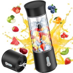 Mixeur portable à emporter 500 ml 150 W Petit mixeur à smoothie avec 6 lames Chargement USB Petit mixeur portable à emporter 