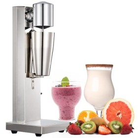 Machine à Milkshake électrique 800ML, Milkshaker Mixeur en Acier Inoxydable, Mélangeur Commercial avec 2 vitesses, Mélangeur 