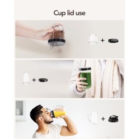 Sangcon Mélangeurs pour cuisine – Mélangeur à smoothie – Mélangeur personnel pour cuisine, mélangeur 4 en 1 pour milkshakes e