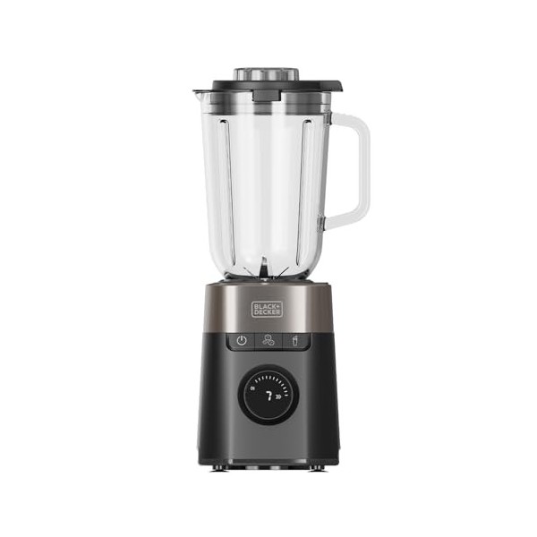 Black+Decker - Blender BXJB1201E 2200W | Carafe en Verre 2,2L | 8 Vitesses | 6 Lames en Acier Inoxydable | Fonction Pulse | S