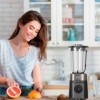 Black+Decker - Blender BXJB1201E 2200W | Carafe en Verre 2,2L | 8 Vitesses | 6 Lames en Acier Inoxydable | Fonction Pulse | S