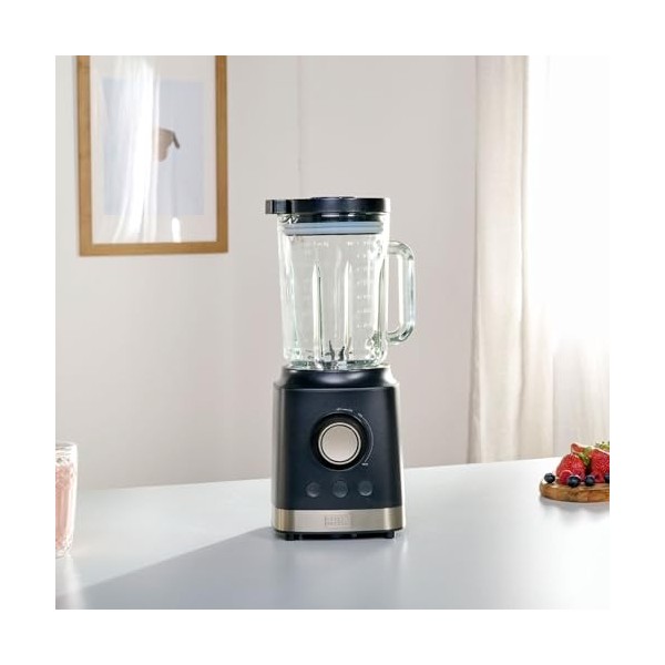 Black+Decker - Blender BXJB2000E 2000W | Carafe en Verre 1,8L | Lames en Acier Inox | Fonctions Turbo | Smoothie | Glace Pilé