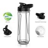 Bouteille Blender, 600 ml Bouteille Mixeur Smoothie Portable