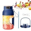 Mesen Mixeur portable à smoothie - 10 lames - Rechargeable USB-C - 1200 ml - Gobelet pour shakes à jus et smoothies - Pour vo