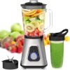 iceagle Blender Mixeur 1300W - 2-in-1 Blender Professionnel avec Bol verre 1,5 L & Tasse 600ml | Robots Multifonctions pour S