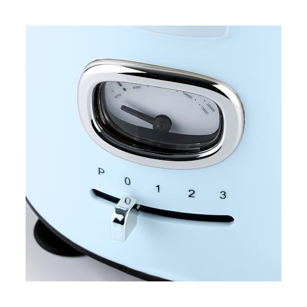 Westinghouse Mixeur rétro avec récipient en verre de 1,5 l, 3 vitesses, fonction pulsation, 6 lames spéciales, en acier inoxy