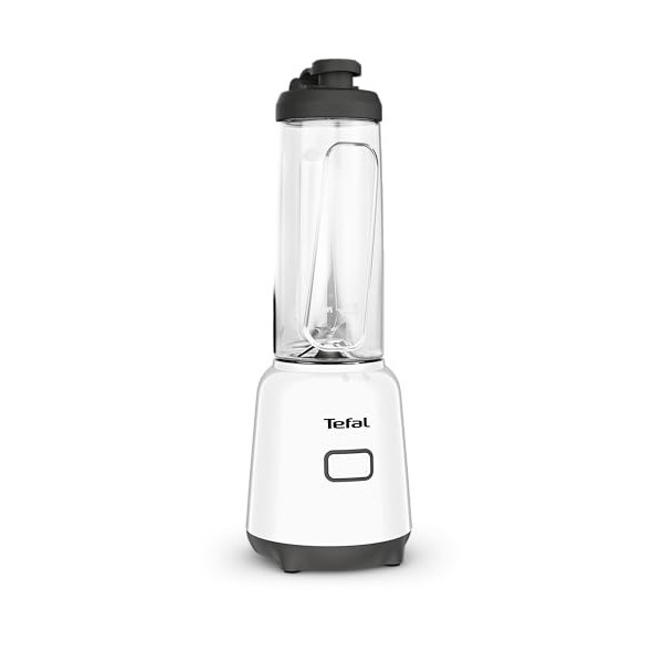 Tefal BL1501 Mix & Move Mini batteur sur pied - Bouteille à emporter en Tritan de qualité supérieure - 300 W - Design peu enc