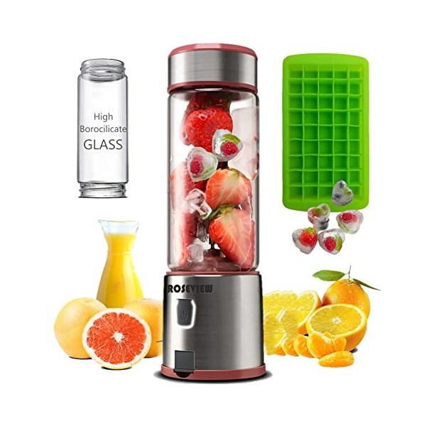 mini blender smoothie portable action petit meilleur verre en melangeur avec bol sans fil pour smoothies batterie rechargeabl