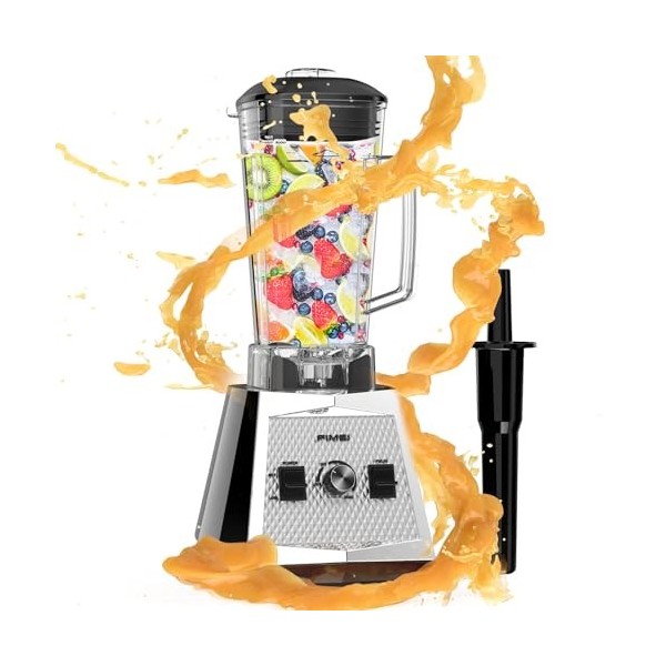 FIMEI Blender Mixeur 1500W, avec pichet 2L sans BPA, mixeur haute vitesse, mixeur smoothie pour jus/glace pilée, blender mixe