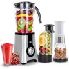 Uten Blender à Smoothie 2 L, Mixeur de Cuisine 1800 W, Impulsion et 5 Vitesses, Mixer sur Pied avec Bocal en Verre, Boîtier e