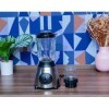 2 en 1 Blender Blend Wave Steel noi - Acier inoxidable et verre - Puissance 1500W - 5 vitesses et fonction Pulse - 1,5L