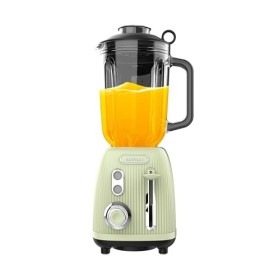 Cecotec Blender Mixeur Retro Power Black Titanium RetroGreen. Puissance Maximale de 1200 W, 2 Vitesses, 4 Lames avec Revêteme