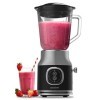 Cecotec Blender Mixeur RetroTwist Black. Puissance Maximale 800 W, Bol en Verre d’une Capacité de 1 L, 4 Lames avec Revêtemen