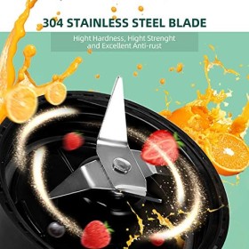 Sangcon Mini Blender Smoothie Portable, Mixer Shaker Electrique, 2 x Bouteilles Tritan Sans BPA de 600 ML + 2 x Couvercles de