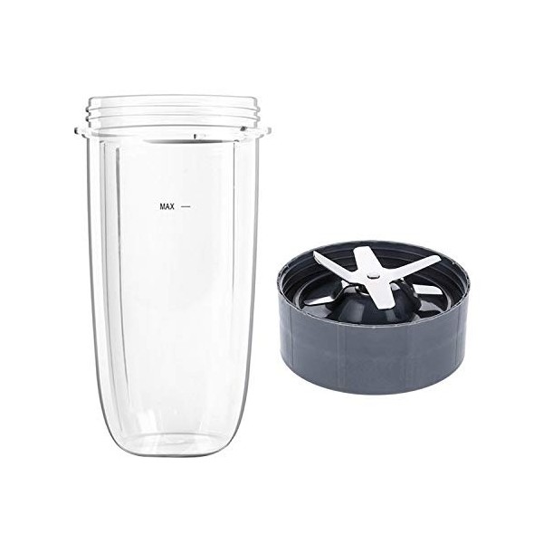 1 tasse de 900 ml + 1 lame transversale de rechange accessoires compatibles avec mixeur NutriBullet 900 W.