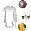 1 tasse de 900 ml + 1 lame transversale de rechange accessoires compatibles avec mixeur NutriBullet 900 W.
