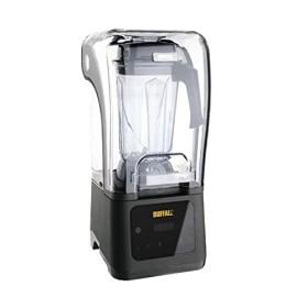 Buffalo Blender de bar digital professionnel puissant 1,68 kW avec capot dinsonorisation 2,5 litres, Acier inoxydable et pla