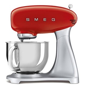 Smeg Robot culinaire Multifonction SMF01RDEU, 800 W, Rouge