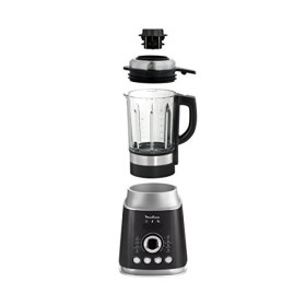 Moulinex LM962B10 Blender Chauffant Ultrablend Cook Mixeur Électrique Bol Verre Capacité 2L Soupe Coulis Compote Lait Smoothi