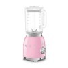 Smeg, Blender BLF03PKEU 1,5 L, 4 Vitesses, 4 Fonctions Smoothie, Pulse, Glace Pilée et Autonettoyant, Bloc Moteur et Bouchon 