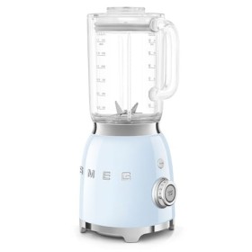 Smeg, Blender BLF03PBEU 1,5 L, 4 Vitesses, 4 Fonctions Smoothie, Pulse, Glace Pilée et Autonettoyant, Bloc Moteur et Bouchon 