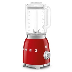 Smeg, Blender BLF03RDEU 1,5 L, 4 Vitesses, 4 Fonctions Smoothie, Pulse, Glace Pilée et Autonettoyant, Bloc Moteur et Bouchon 