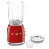 Smeg, Blender BLF03RDEU 1,5 L, 4 Vitesses, 4 Fonctions Smoothie, Pulse, Glace Pilée et Autonettoyant, Bloc Moteur et Bouchon 