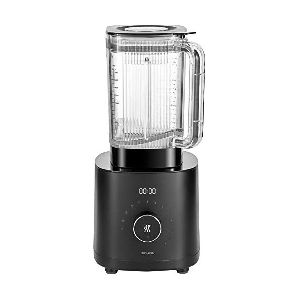 ZWILLING ENFINIGY Blender Power 1,8 litre, Mixeur avec Lame à Ailettes en Inox, Moteur Haute Performance 1600 W, Noir
