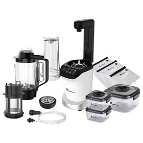 MasterPRO Trio Nutrimix - Kit de mélangeur 3N1 - Game de mélangeur à vide - Panneau de luxe - moteur 127V jusquà 20 000 tr /