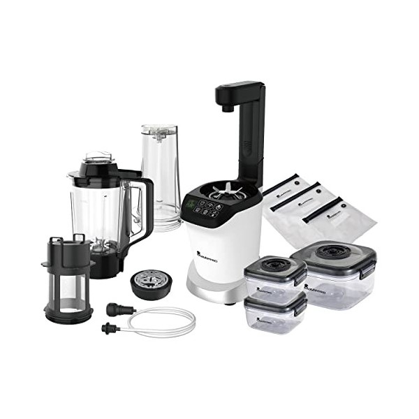 MasterPRO Trio Nutrimix - Kit de mélangeur 3N1 - Game de mélangeur à vide - Panneau de luxe - moteur 127V jusquà 20 000 tr /