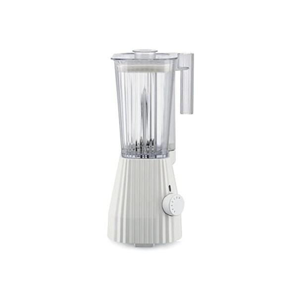 Alessi Plissé MDL09 B - Mixeur Design avec Carafe Graduée, Résine Thermoplastique, Prise Européenne 700W, 1.5l, Noir