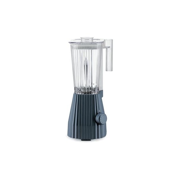 Alessi Plissé MDL09 B - Mixeur Design avec Carafe Graduée, Résine Thermoplastique, Prise Européenne 700W, 1.5l, Noir