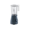 Alessi Plissé MDL09 B - Mixeur Design avec Carafe Graduée, Résine Thermoplastique, Prise Européenne 700W, 1.5l, Noir