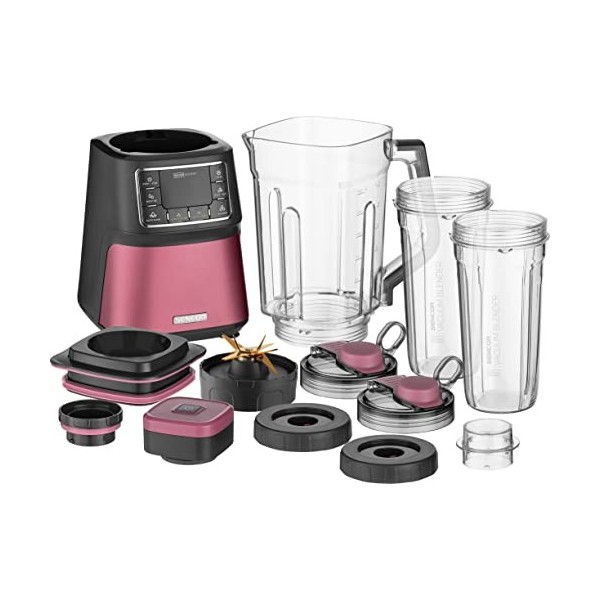 SENCOR 7875RS SBU 7874RD Super Mixeur automatique sous vide 1500 W Smoothie, 8 lames en titane, 7 programmes, rose, plastique