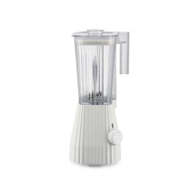 Alessi Plissé MDL09 W - Mixeur Design avec Carafe Graduée, Résine Thermoplastique, Prise Européenne 700W, 1.5l, Blanc