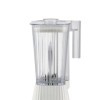 Alessi Plissé MDL09 W - Mixeur Design avec Carafe Graduée, Résine Thermoplastique, Prise Européenne 700W, 1.5l, Blanc
