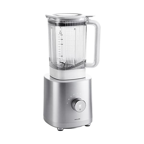ZWILLING ENFINIGY Blender Universel 1,4 l, Mixeur avec Lame Croisée en Inox, Moteur Haute Performance 1200 W, Noir