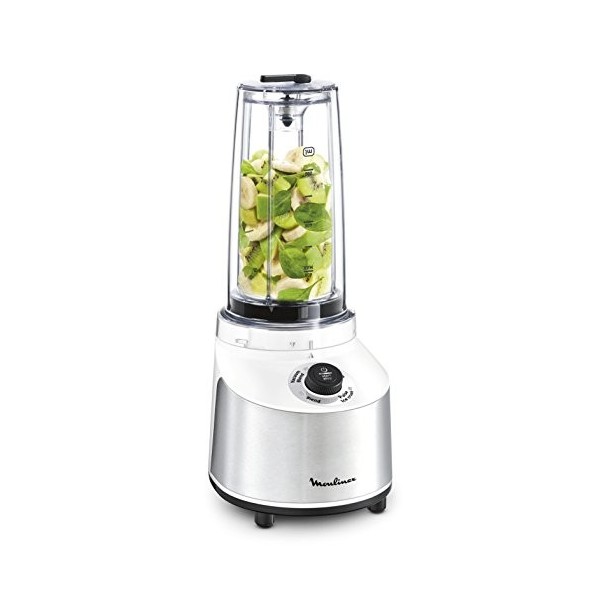 Moulinex LM180110 Blender Sous Vide FreshBoost 800W Mixeur Sans Oxydation Avec Gourde Smoothie Glace Pilée [Commandes en angl