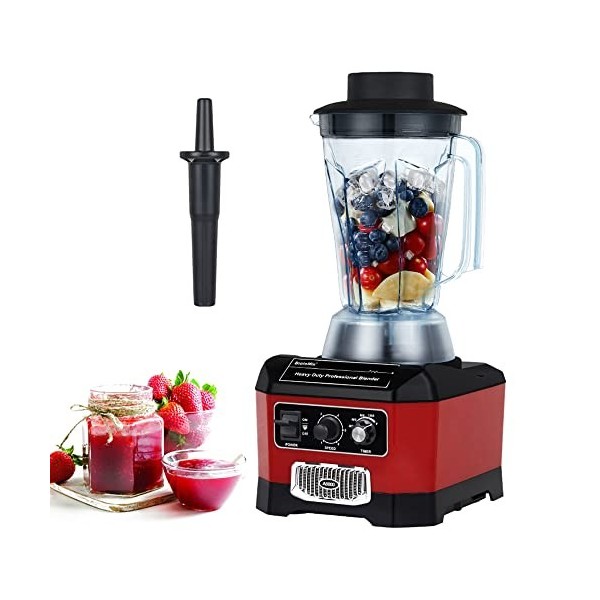 BioloMix Mixeur 2200W SmoothieMixer, fonction autonettoyante, minuterie intégrée, mixeur haute performance avec réservoir de 