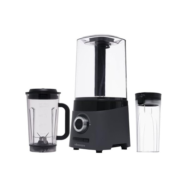 Kohersen Mixeur en Verre 71097 Anthracite 600 W 80 kpa 600 ML