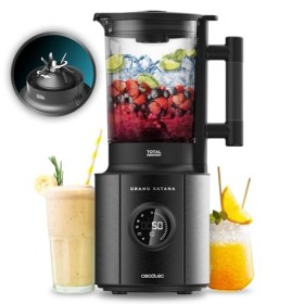 Cecotec Blender Glass Grand Katana 2700MAX Total Destroy Screen B. Mixeur Max Power 2700W, Affichage Digital, 8 Lames avec Re