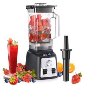 Enfmay Blender Smoothie, 2000W Mixeur Blender avec Fonction Pulse, Vitesse Réglable, Nettoyage Automatique, Mixeur Smoothie 2