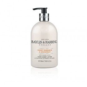 Baylis & Harding Sweet Mandarin & Grapefruit 500ml Hand Wash and Hand Lotion Set