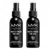 NYX Professional Makeup Spray Fixateur Setting Spray Dewy Finish, Spray de Finition, Tenue Longue Durée, Fini Mat, Formule Ve