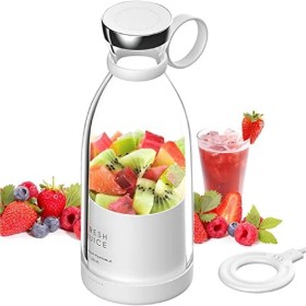 Blender Smoothie, 350ML Mixeur Blender Portable Mini , Fresh Juice Blender Bouteille, Smoothie Mixer Bottle Multifonctionnel 