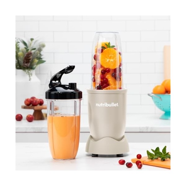 nutribullet Blender Série 900 en sable mat – Extracteur puissant de 25 000 tr/min pour mélanger les fruits, les noix et la gl